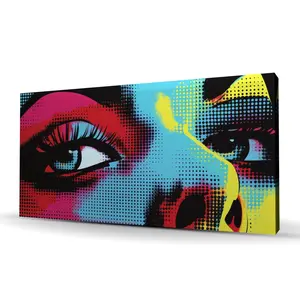 Conscious Sales C1RC2448J3RP9P 24 x 48 in. Comics Blue Canvas Wall Art - Stylish Home Decor Piece