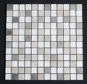 Iced Glass Haisa Marble Mosaic Tile