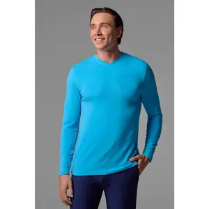 Men's Morada Everyday Long Sleeve V-Neck T-Shirt | Malibu Blue
