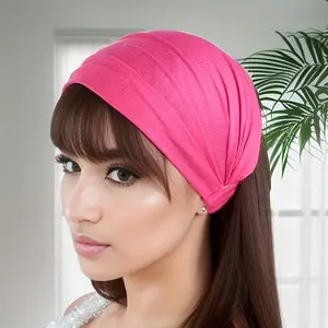4PCS Women 3 in 1 Elastic Hair Bands Ladies Wide Hair Bands Elastic Head Scarf Hat Amazon Best Sellers