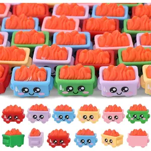 48 count Mini Dumpster Fire Figurines,  Dumpster Trash Shape with Fire, Emotional Dumpster Fire Desk Accessories, Funny Desk Decor for Staff, Teacher Office, Coworker, Nurse (6 Colours)