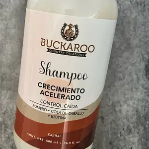 Shampoo Crecimiento acelerado y control de caída. Hecho con Romero+Cola De Caballo+Biotina