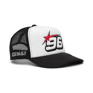 Unisex "96" Black and White Trucker Hat Cowboy Hats