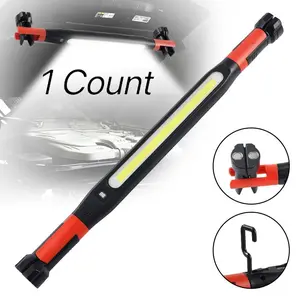 Wild Bright 1-pack with hook and rotating magnetic base COB working lamp, portable cordless magnetic car maintenance inspection lamp, under-hood working strip lamp, Usb Rechargeable Flashlight, for emergency work in car maintenance