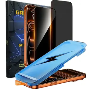 2 Pack Privacy Screen Protector for iPhone Anti-spy Tempered Glass HD 360° Privacy Compatible with iPhone 16 15 14 13 12 11 Shatterproof