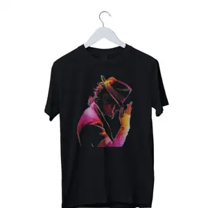 Michael Jackson Retro Vintage Graphic T-shirt Mens Cotton Fabric