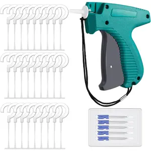 2006 Pieces Clothes Tagging Applicator Set Including 1 Piece Garment Tag Attacher with 5 Pieces Needles and 2000 Pieces J Hook for Fine Tagging Applications
