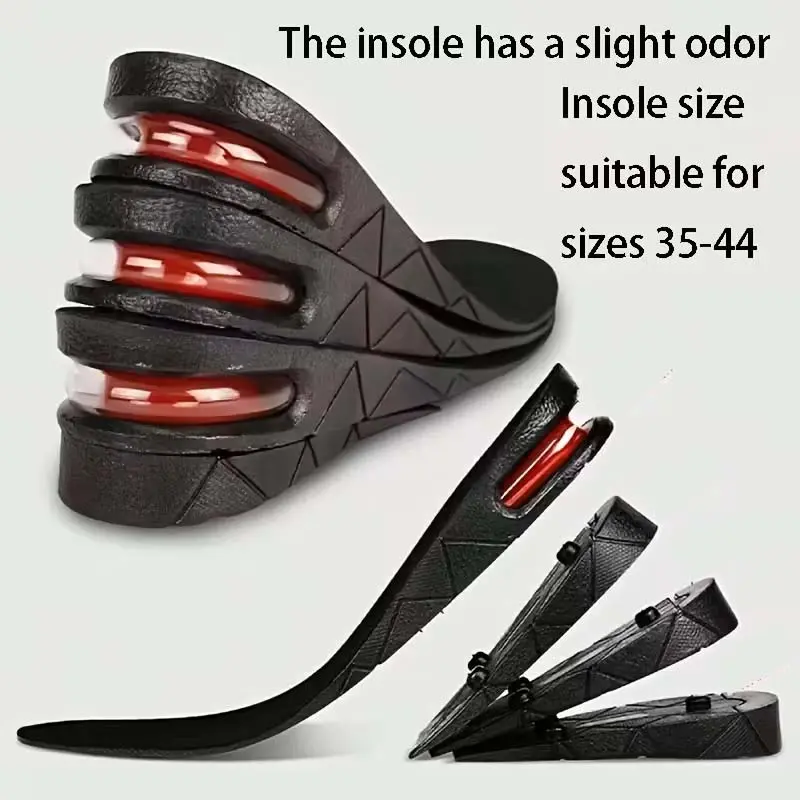 Men’s & Women’s 4-Layer Cushioned Shoe Insoles, Air Cushion Heightening Insole Pads & Lift Inserts, Cushioned Insole