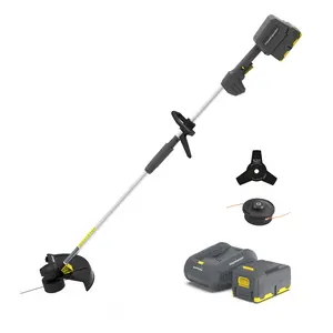 PowerSmart Cordless String Trimmer & Brush Cutter 2-in-1, 13" Battery-Powered Weed Eater with 40V 4.0Ah Battery and Charger Included. Features Easy Start, Easy Assembly, Optimized Efficiency, and Easy Maneuverability, (DB2501)