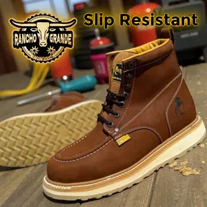 335 Roofing Slip Resistant Work Boots Men's Boots / Botas de Trabajo Para Hombre Resistentes a Resbalones Ideal para Trabajo de Construccion como techos