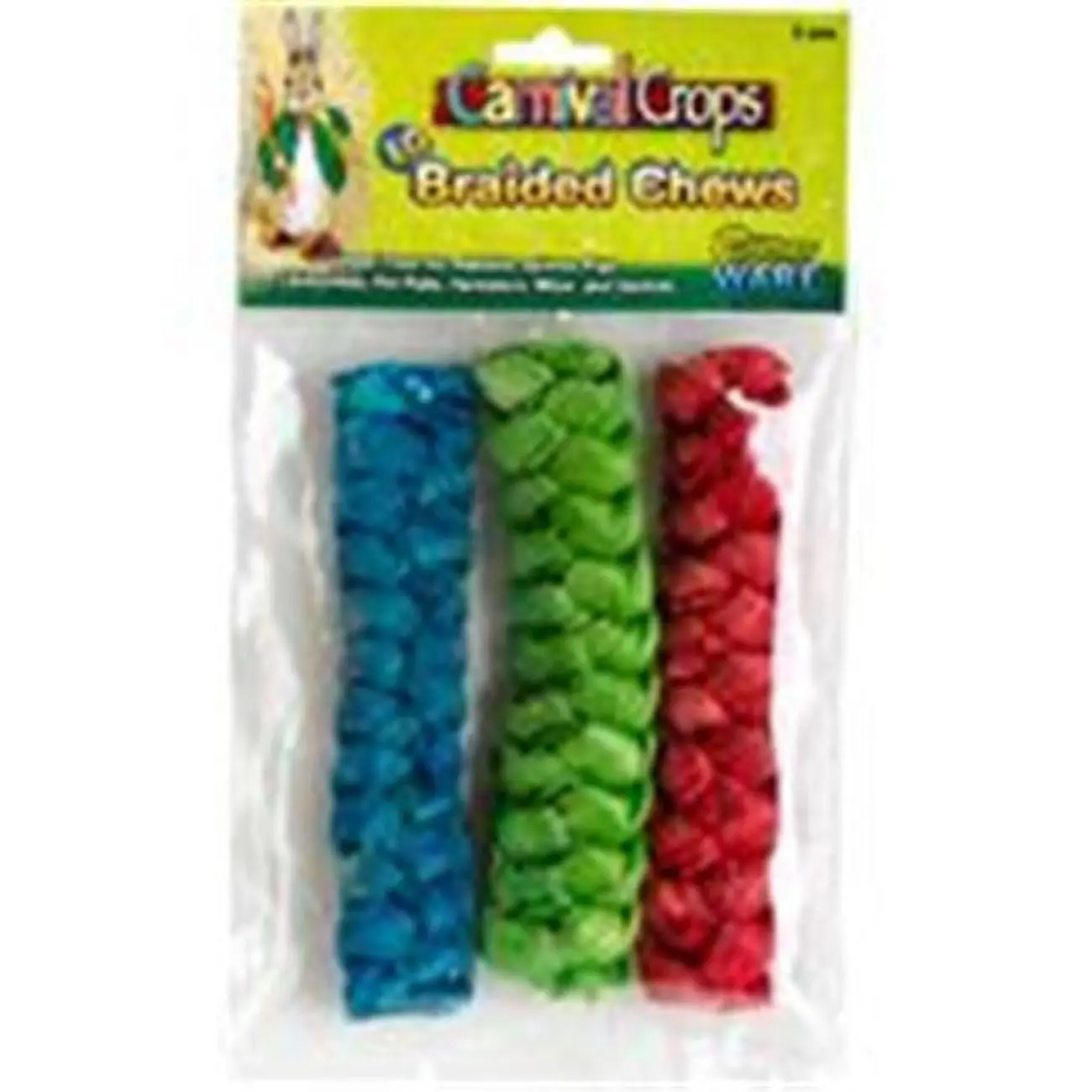Ware Manufacturing 13055 Corn Husk Textured Twist Large Braided Chew Toys - 3-Piece Set for Small Animals, Supports Healthy Activity, Enables Braided Texture Healthy Tooth Trimming