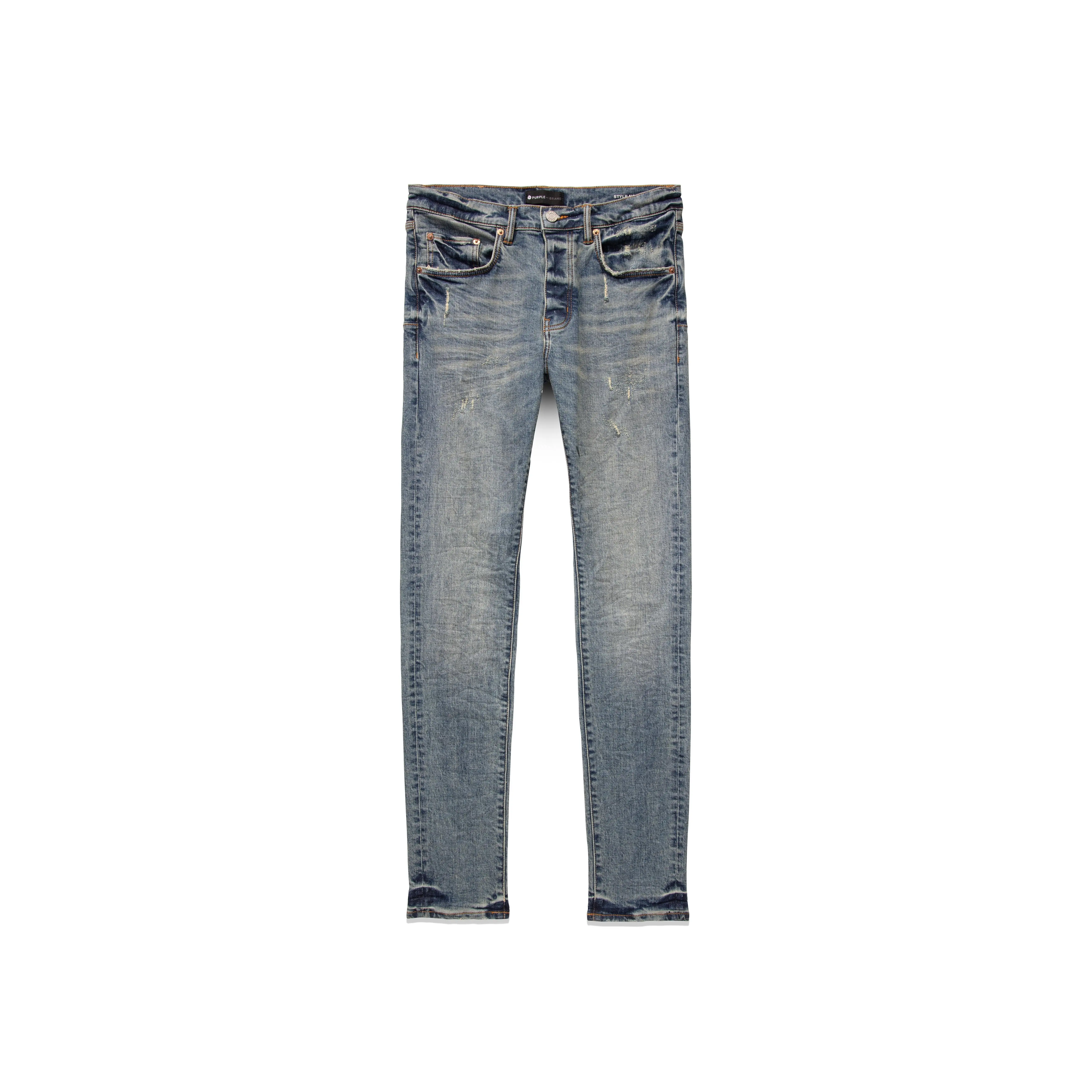 PURPLE BRAND P001-MING123 Mid Indigo Aged Mens Apparel