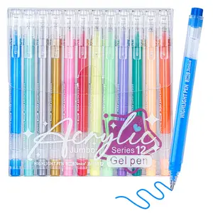 JMC Jimico Colorful Gel Pens Pack - 12/24/36 Assorted Neon & Glitter Gel Ink Pens | Fine Tip for Drawing, Note-Taking & Adult Coloring | Smudge-Free, Long-Lasting, Non-Toxic | Ideal for Students, Artists & Bullet Journaling