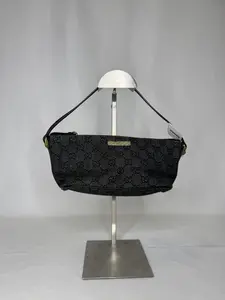 Pre-owned GUCCI Canvas Shoulder Bags GG Monogram Boat Pochette
