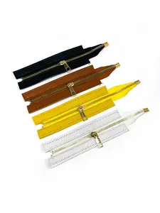 30cm Leather Bag Zipper, Handmade DIY Accessory, Single-Head Zipper, Repair Replacement Part, Bag Accessories, Craft Supplies
