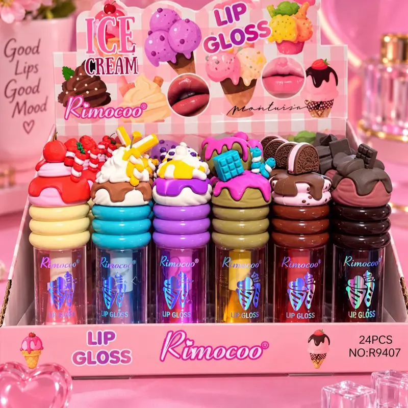 pH-Adjusting Ice Cream Flavored Lip Gloss Lipstick Makeup Daily