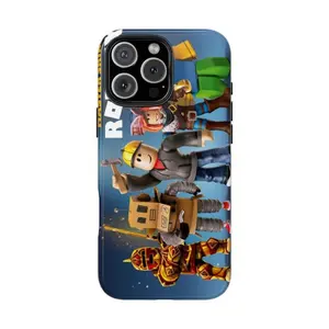 Roblox Themed Phone Case Premium Matte Texture, Protection, Shockproof, Anti-Drop, Anti-Fingerprint For IPhone 17-12, Pro Max, Pro Plus, and Samsung S25-22 Protection Safety
