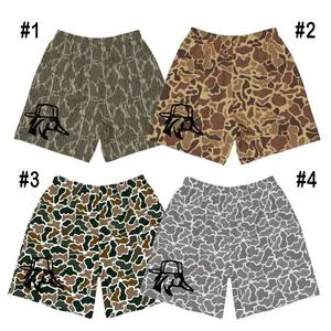 4 Style Outfitter Deer Camo Old School Camo and Duck Camo Pattern Hawaiian Short, Swim Trunks, Underwear Beach Short, Casual Athletic Shorts