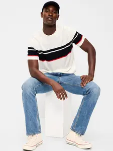 Old Navy Men's Relaxed Color-Block Sweater T-Shirt