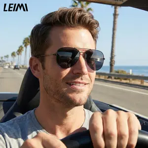 LEIMI Men's Sporty Polarized Sunglasses, UV Blocking Sunglasses with Anti-Glare for Driving, Outdoor Activities, Clearer Vision Protection