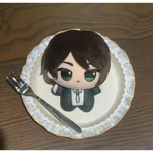 10cm Anime Cosplay Plush Doll Pendant Attack Titan Eren Plush Toy Fan Desktop Decoration