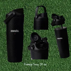 New FreeSip 30oz golf cup features a double-walled vacuum-sealed pop-up lid