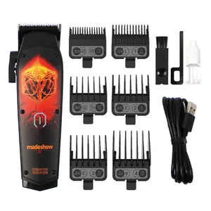 Professional Electric Hair Clipper for Barbershops, Madeshow-D0c Oil Head Design, Beginner-Friendly Trimmer, Essential Salon Tool
