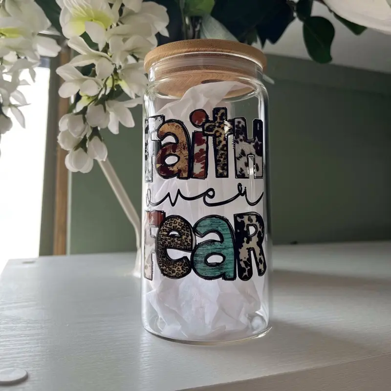 Glass Can Cup