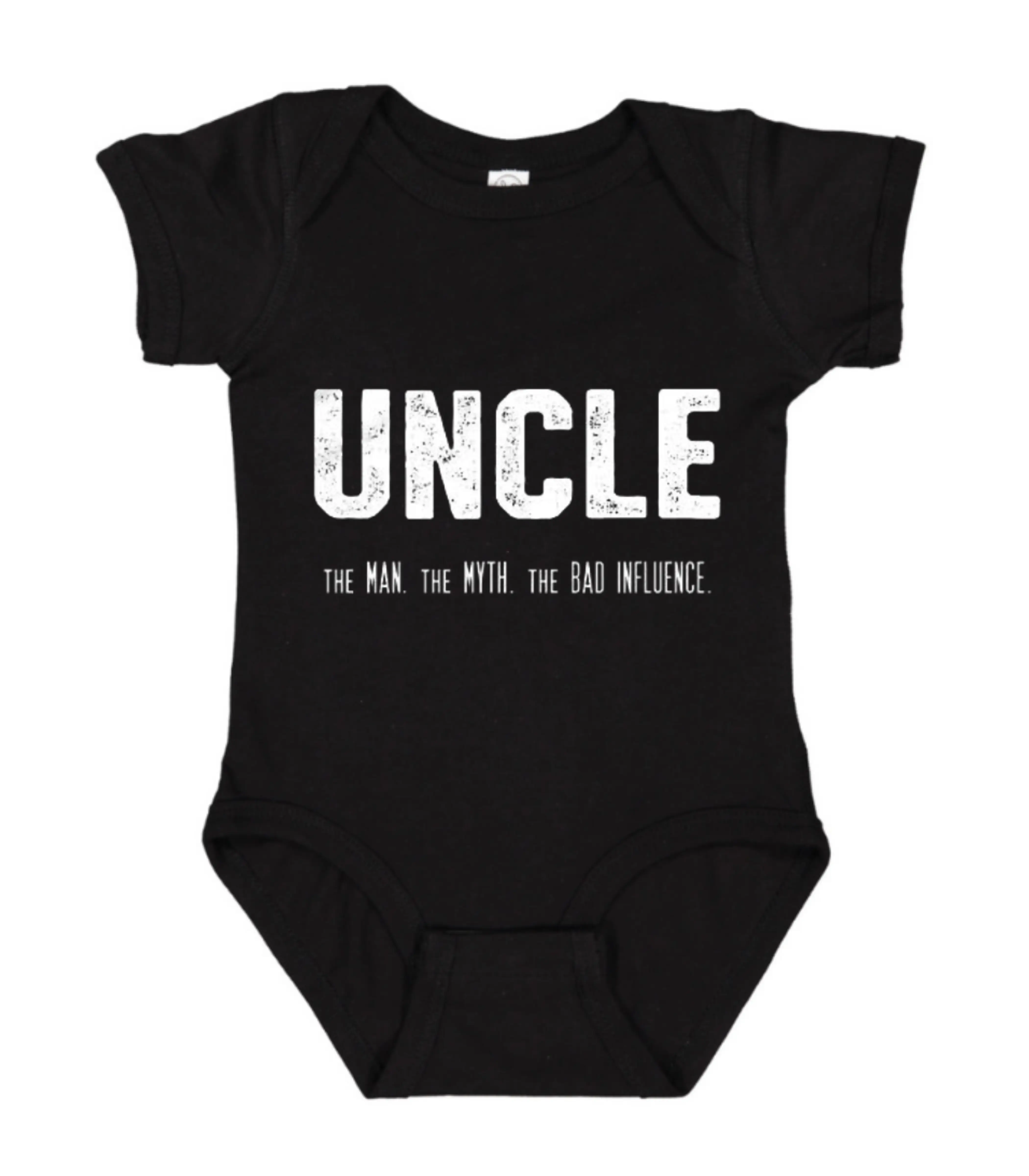 Uncle The Man The Myth The Bad Influence Onesie, Newborn Outfit, Custom Baby Shower Gift, Funny Baby Bodysuit, Funny Baby Item