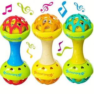 Baby-grade vibrating rattle toy |     Sensory and auditory development, grasping training, soothing tactile stimulation, colorful ABS resin, ideal birthday gift for infants and toddlers