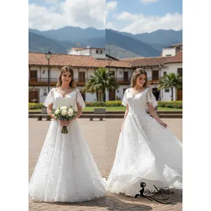 Robyn Custom Beach Wedding Dress by Brides & Tailor