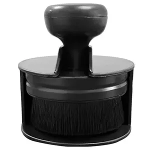 Tire Shine Applicator Brush, Seal Design Soft Detailing Brush with Cover, High Density Portable Short Handle Cleaner for Vehicle Detailing.