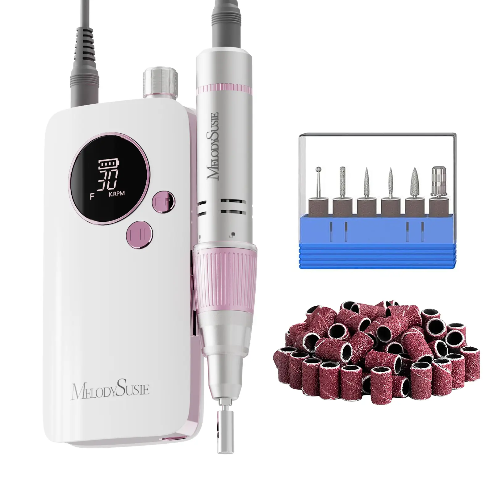 Professional Rechargeable Nail Drill 30,000RPM for Acrylic Nail & Gel Polish #Summervibes
