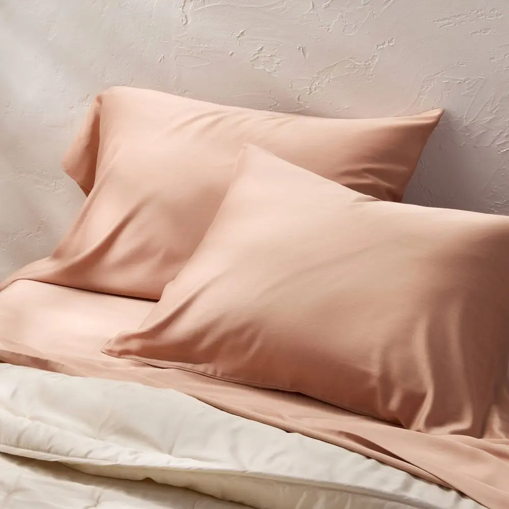 King 400 Thread Count Rayon from Bamboo Pillowcases Light Adobe Clay - Casaluna