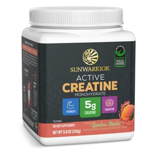 Creatine Monohydrate Powder Micronized PreWorkout Recovery Supplement | Support Muscle Building Strength Training Cognition | Vegan & Keto Friendly Easily Mixes Rainbow Sherbert Flavored Creatine