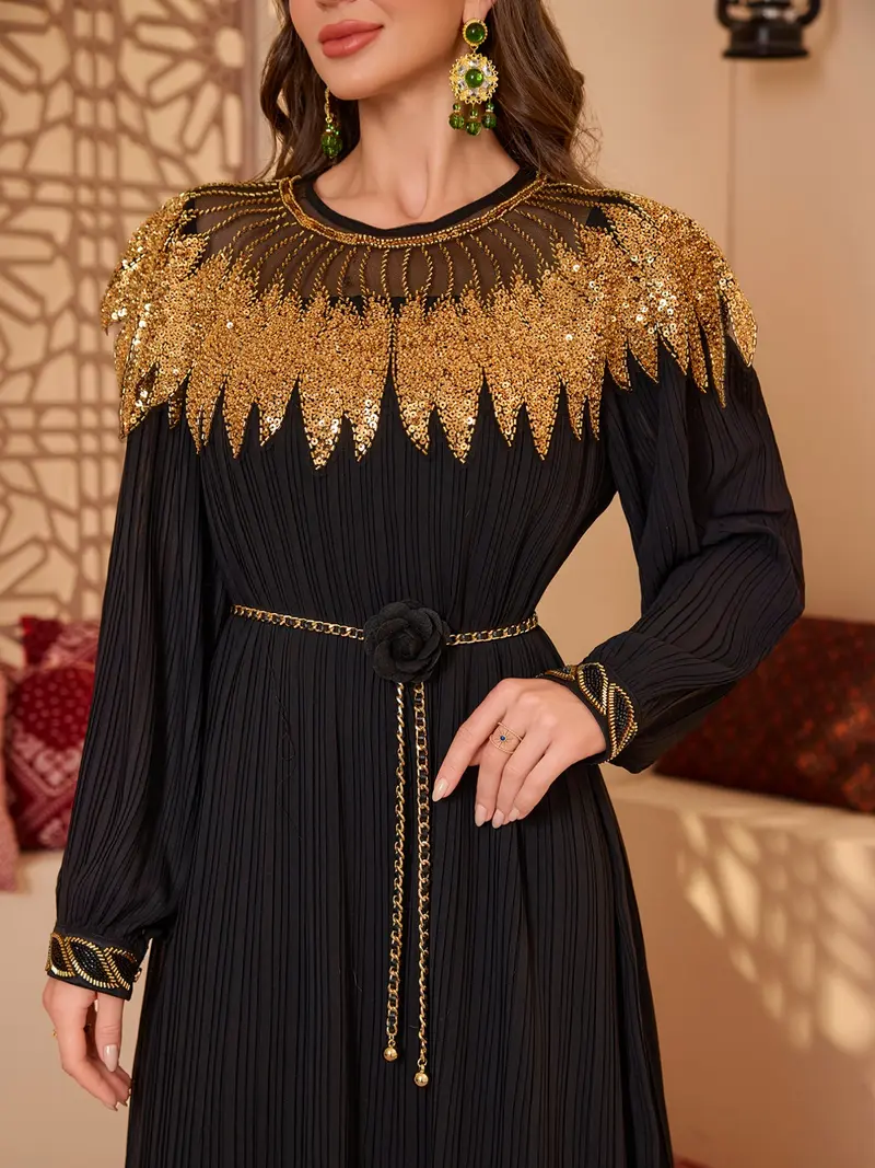 open lace back dress Gold Arabic Cape Sleeves Beaded Evening Dresses Gowns 2025 Mermaid  SERENE  HILL