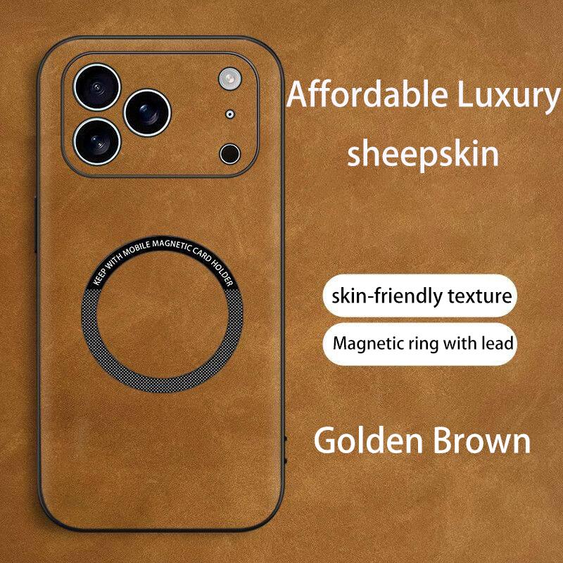 MagSafe Compatible iPhone Case | Luxury Suede PU Leather Cover for iPhone 17/16/15/14/13/12 Pro/Pro Max/Plus/Air, Shockproof Anti-Slip Ultra Light Protective Case, Perfect Gift for Her/Him MagSafe Compatible iPhone Case | Luxury Suede PU Leather Cover for iPhone 17/16/15/14/13/12 Pro/Pro Max/Plus/Air, Shockproof Anti-Slip Ultra Light Protective Case, Perfect Gift for Her/Him