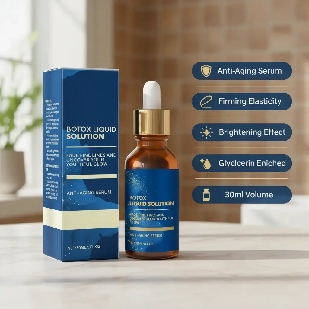 Botox Liquid Solution Anti-Aging Serum with Glycerin Panthenol & PCA ...