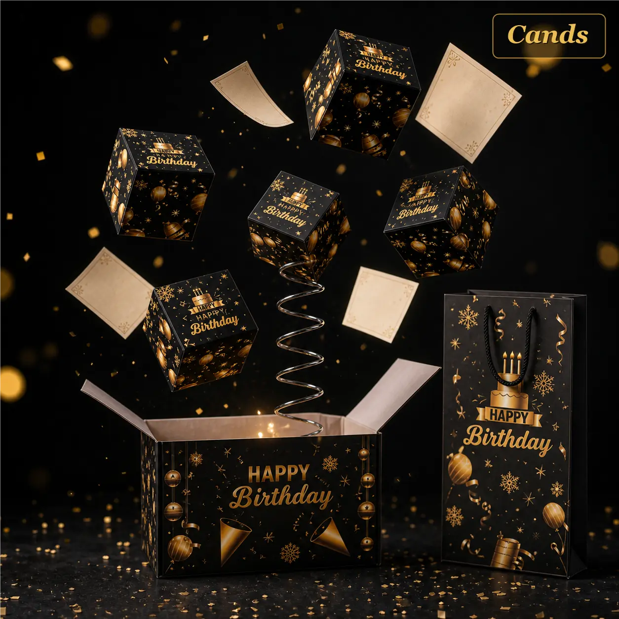 DIY Pop-Up Bouncing Money Explosion Box, 2026 Grad Surprise Cash Gift Case, Luxury Novelty Present for Her Him