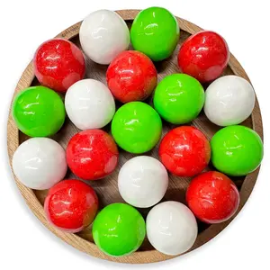 NY Spice Shop - Christmas Gumballs - Red, Green and White - 1lb, 3lb, 5lb - Classic Sweet Gumballs - Festive Chewing Gum Candy - Round, Mixed Fruit Candy Balls- Premium Holiday Gumball Spheres For Cake Decorations and Cupcake Toppers