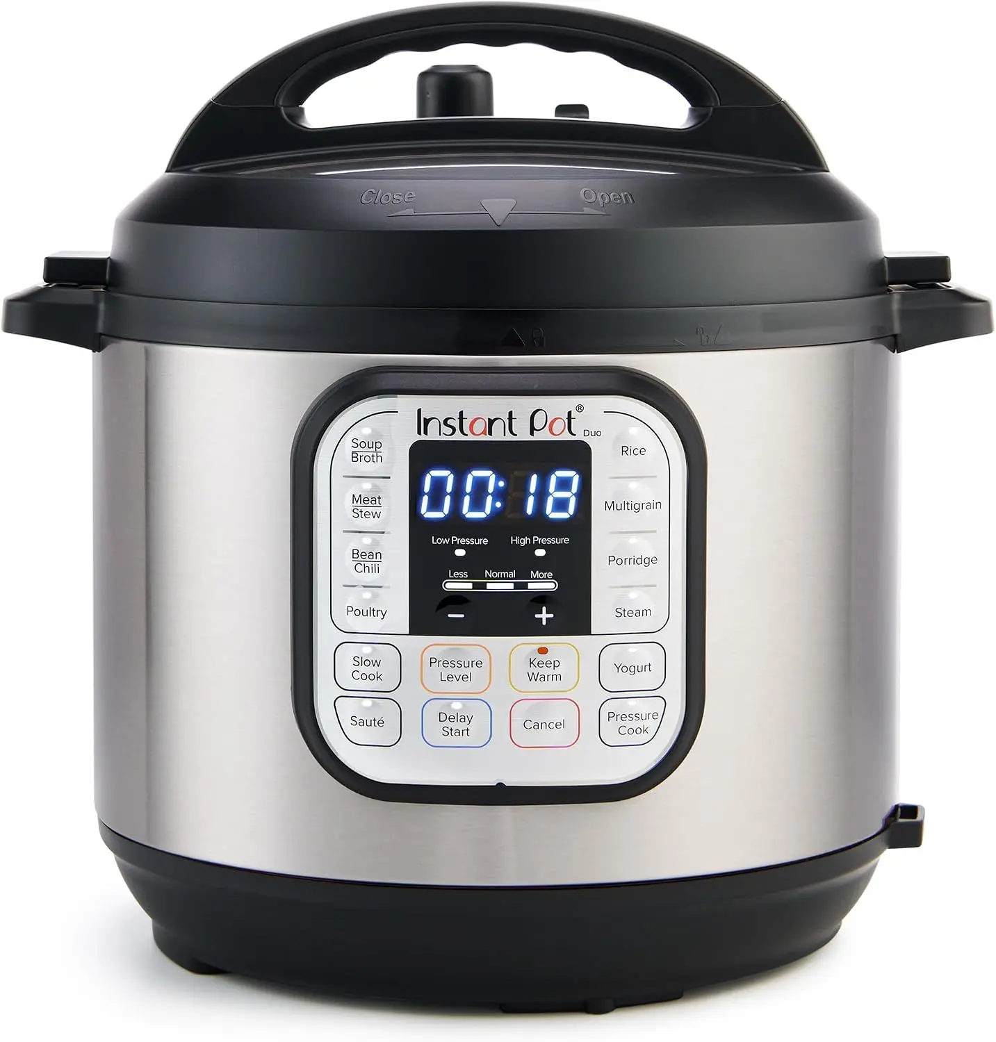 Instant Pot Duo 6 Qt 7-in-1 Electric Pressure Cooker Stainless Steel Multicooker Cookware