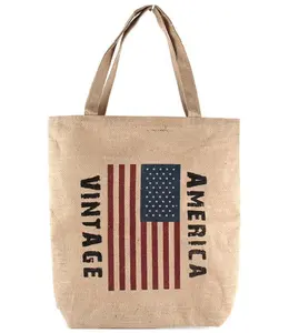 VINTAGE AMERICAN FLAG TOTE BAG