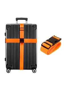 Unisex Minimalist Casual Plain Durable Luggage Strap for Suitcase, Protect Suitcase with Adjustable Strap Luggage Strap