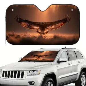 1pc, Foldable Serene Winged Horizon Design Car Windshield Sunshade, Aesthetic Visor for Every Drive, Ideal for Shopping, Short Trips, and Long Weekends, Easily Fits Most Vehicle Types and Adds a Personal Touch to Your Car Interior