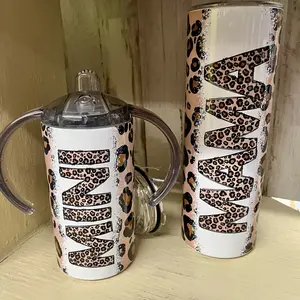 Mama/mini cheetah tumbler set