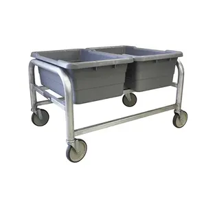 Prairie View 2-Lug High Quality All-Welded Aluminum Trolley - Elegant Style, 20" h x 24.5" w x 33" l, Ideal for Commercial Kitchen (Home Improvement Building Supplies)