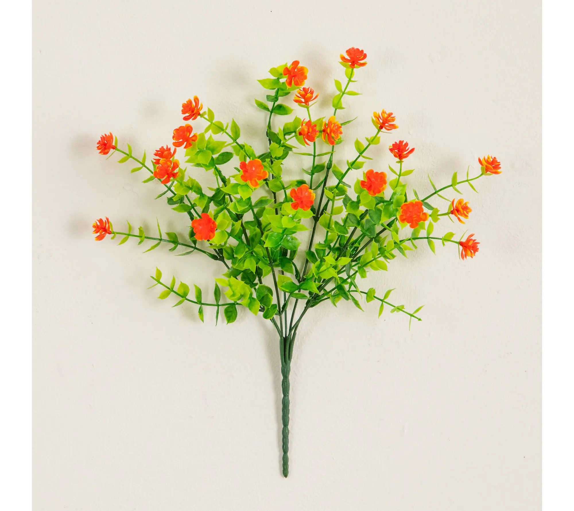 Nearly Natural 14-in UV Resistant  Mini Rose Bush  - Set of 12