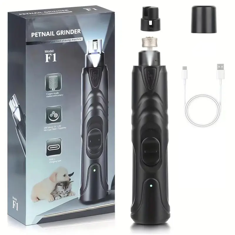 Electric Pet Nail File for Cats and Dogs, Pets Automatic Nail Trimming Tool, Paw Trimmer, Dog's Nails Grinding Machine, Cat's Nails Polishing Tool, Portable Pet Manicure Tools