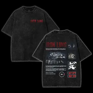 Iron Lung Movie Game Markiplier Washed Tee, psychological horror Movie Shirt, Unisex Streetwear, Vintage oversized T-shirts, Graphic Tee