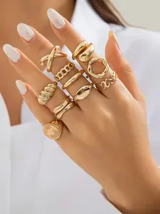 Women's Elegant Minimalist Rings, Trendy Exquisite Ring, Chic All-match Vintage Jewelry As Gift for Girlfriend